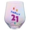 Hallmark Finally 21 Stemless Wine Glass, 16 Oz. -Quality Home Store 0001BID1089