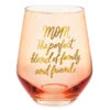 Hallmark Mom, The Perfect Blend Stemless Wine Glass 14 Oz. -Quality Home Store 0001BRW3213