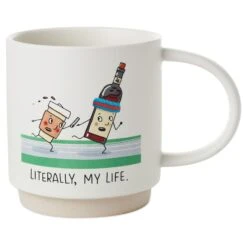Hallmark Coffee And Wine Relay Funny Mug, 16 Oz.