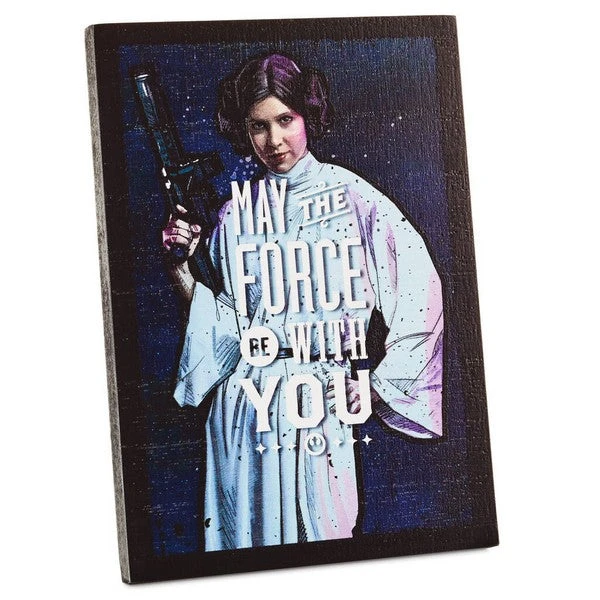 Star Wars™ Princess Leia™ Wood Quote Sign, 5x7 3 Star Wars™ Princess Leia™ Wood Quote Sign, 5x7