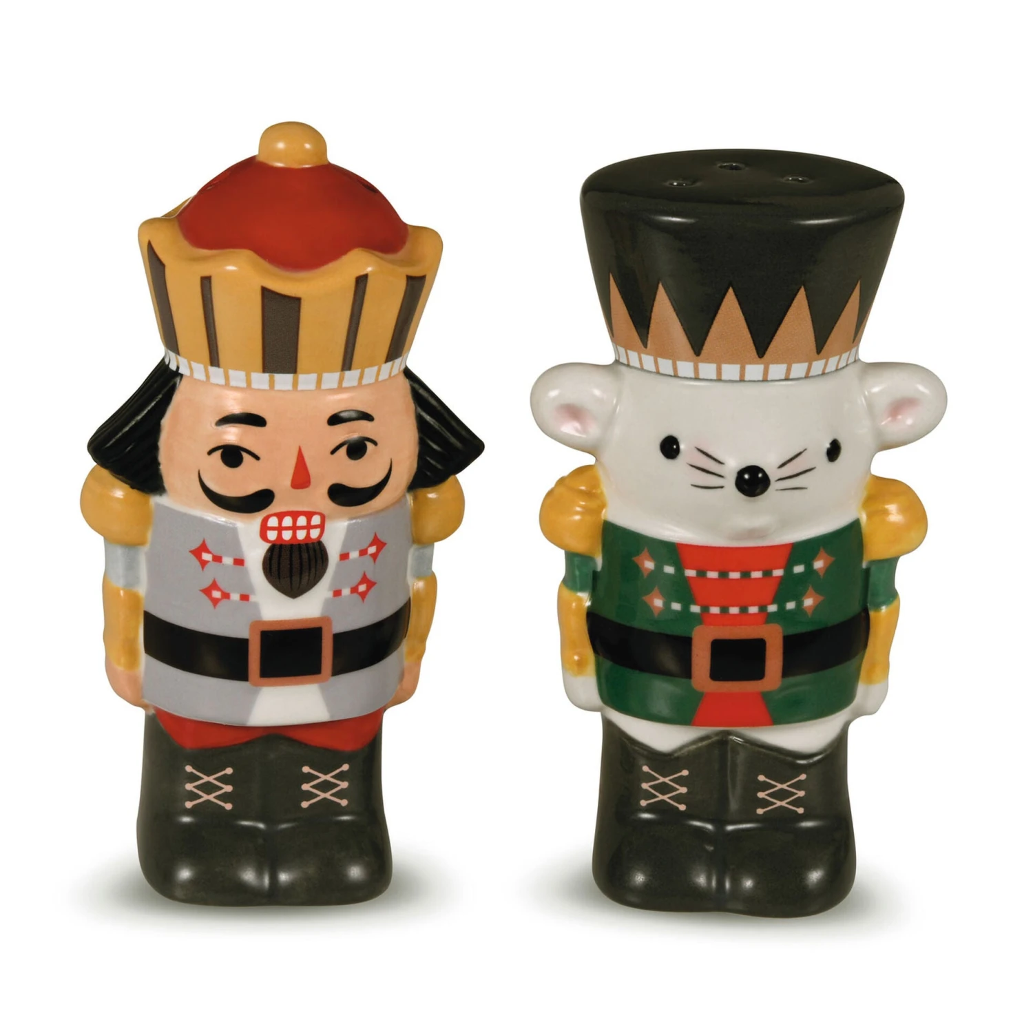 Hallmark Nutcracker Ballet Christmas Salt And Pepper Shakers, Set Of 2 3 Hallmark Nutcracker Ballet Christmas Salt And Pepper Shakers, Set Of 2