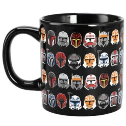 Star Wars The Mandalorian Colorful Helmets 16 Oz. Ceramic Mug