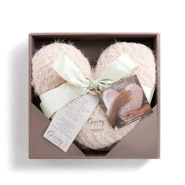 Cream Giving Heart Pillow From Demdaco Giving Collection 3 Cream Giving Heart Pillow From Demdaco Giving Collection