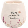 Meadows Of Joy Butterfly Floral 8 Oz. Soy Wax Candle Mom You Make Life Beautiful With Tranquility Scent -Quality Home Store 13222