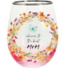 Meadows Of Joy Butterfly Floral 20 Oz. Stemless Wine Glass Cheers To The Best Mom -Quality Home Store 13228 28df77e1 1539 4e06 a9c9 a17ff4b28923
