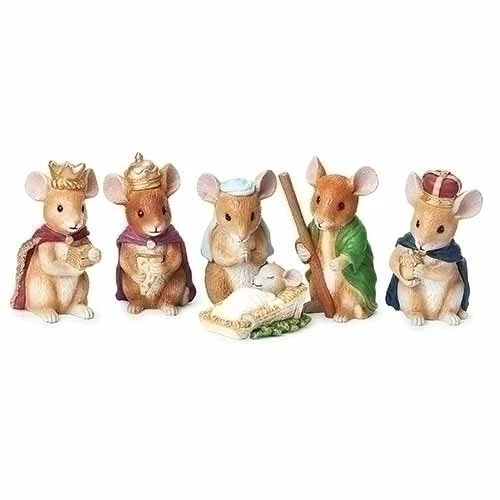 Christmouse Pageant Mice Holy Family With Three Kings Nativity Scene Figurine Set Of 6 3 Christmouse Pageant Mice Holy Family With Three Kings Nativity Scene Figurine Set Of 6