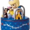 Precious Moments Disney Girl With Mickey And Friends Rotating Musical