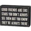 Wood Sign - Good Friends Are Like Stars -Quality Home Store 17423