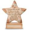 Stars In The Sky Sympathy Standing Star Shaped Plaque 4.5" 1 Stars In The Sky Sympathy Standing Star Shaped Plaque 4.5" -Quality Home Store 19055