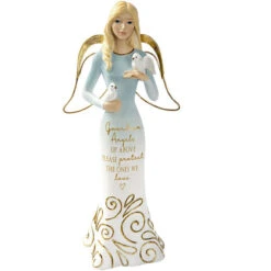 Guardian Angel With Doves Figurine 9"