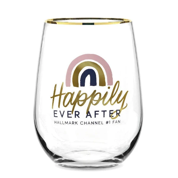 Hallmark Channel Happily Ever After Stemless Wine Glass, 16 Oz. 3 Hallmark Channel Happily Ever After Stemless Wine Glass, 16 Oz.