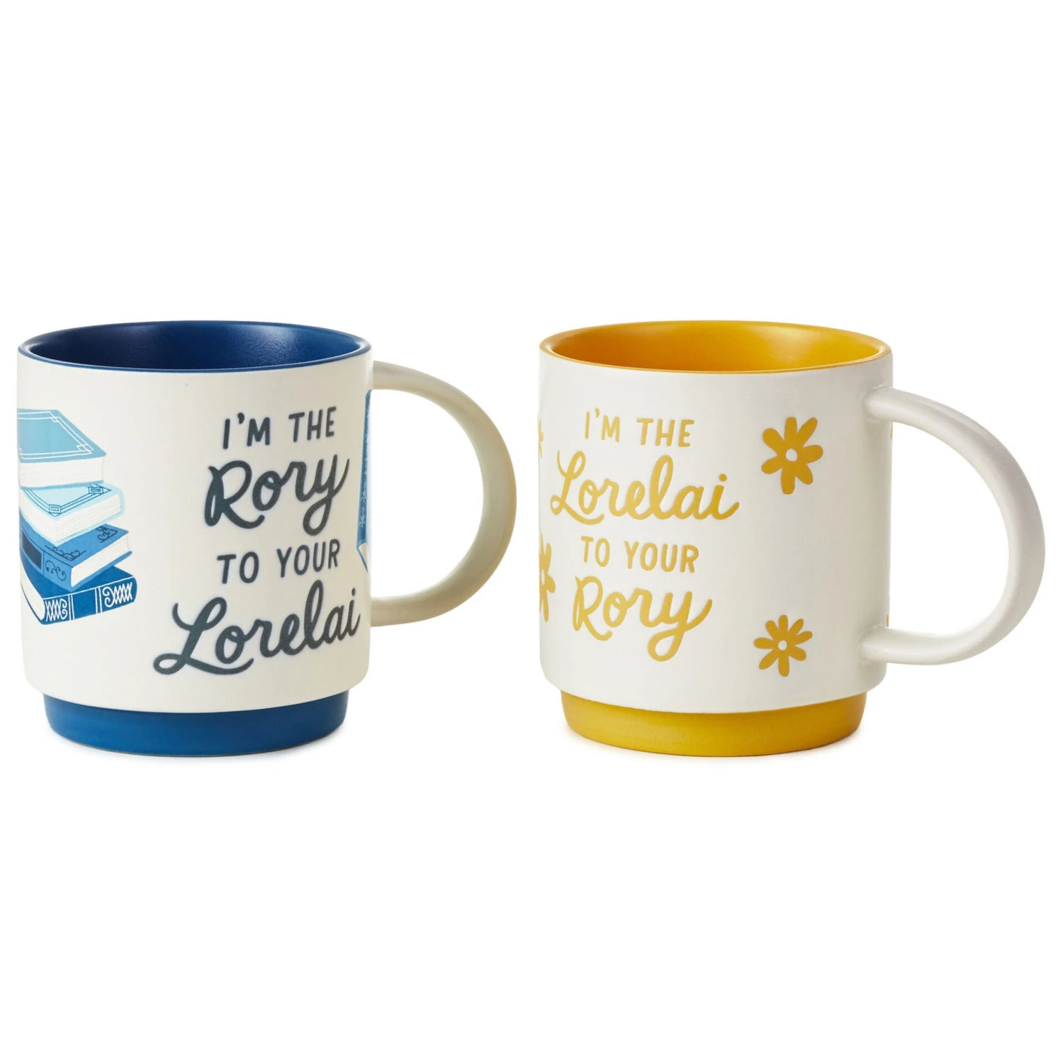 Hallmark Gilmore Girls Lorelai And Rory Stacking Mugs, Set Of 2 3 Hallmark Gilmore Girls Lorelai And Rory Stacking Mugs, Set Of 2