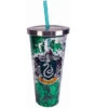 Harry Potter Slytherin Glitter Cup With Straw 20 Oz. -Quality Home Store 21316