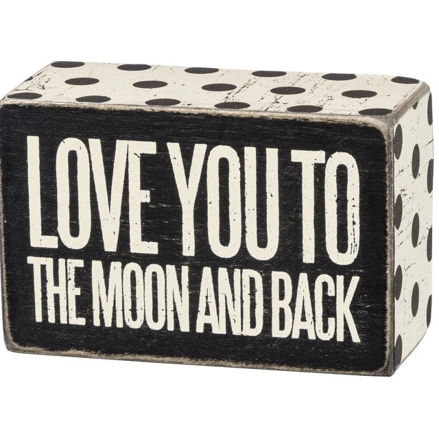 Box Sign Love You To The Moon And Back 3 Box Sign Love You To The Moon And Back