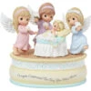 Precious Moments Angels Celebrated The Day You Were Born Dancing Around Baby Rotating Musical Plays Mozart's Lullaby -Quality Home Store 222103