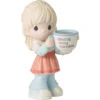 Precious Moments Blonde Girl Holding Mug With MOM Acronym Figurine -Quality Home Store 223007