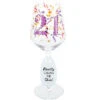 21 Birthday Wine Glass With Gemstone 17 Oz. -Quality Home Store 24430