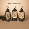 11.8" Battery Operated Lighted Spinning Water Globe Lantern With Moving Holiday Figurine -Quality Home Store 2600610
