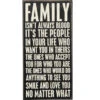 Wood Sign - Family Isn't Always Blood It's The People In Your Life -Quality Home Store 27207