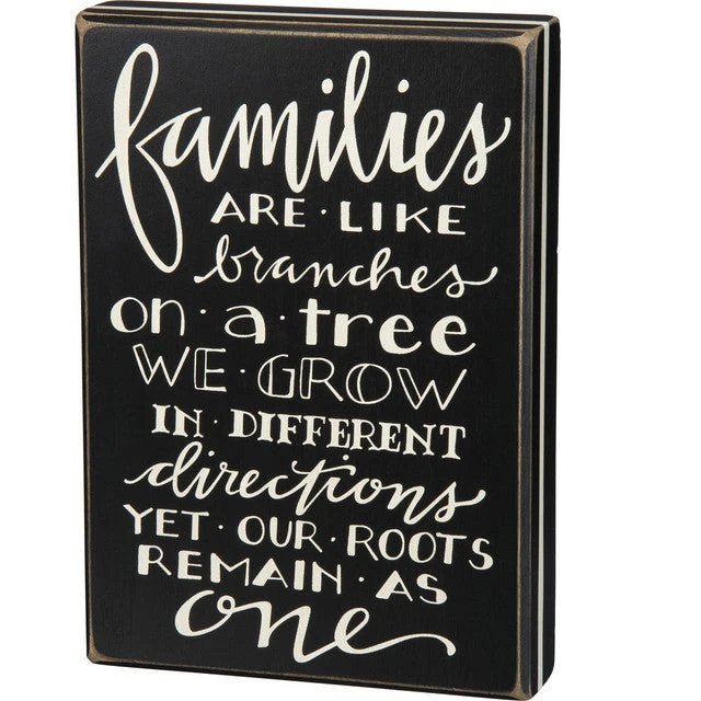Box Sign Families Are Like Branches On A Tree 3 Box Sign Families Are Like Branches On A Tree