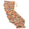 California State Shaped Cutting And Serving Board With Artwork By Wander On Words™ -Quality Home Store 28 9336
