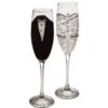 Bride & Groom Champagne Flutes Set Of 2 -Quality Home Store 3 CCF1994 B