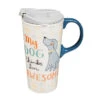 My Dog Thinks I'm Awesome 17 Oz. Travel Cup With Lid And Box -Quality Home Store 3 CTC5834 D