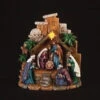 Holy Family Nativity In Creech With Three Kings And Light Up Star Figurine -Quality Home Store 34468