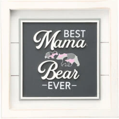 Best Mama Bear Ever 10" Wood Plaque