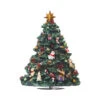 Musical Wind-Up Rotating Decorated Christmas Tree 5.75" -Quality Home Store 3671351