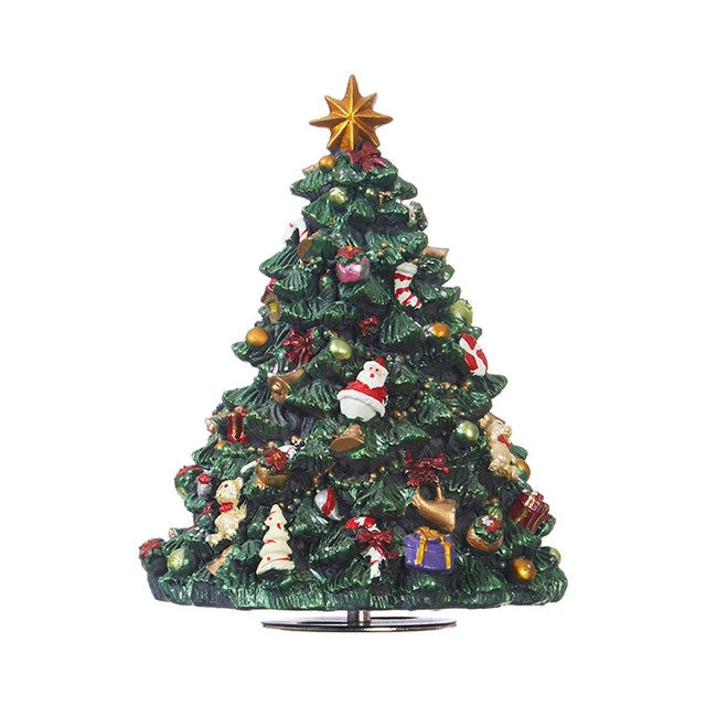 Musical Wind-Up Rotating Decorated Christmas Tree 5.75" 3 Musical Wind-Up Rotating Decorated Christmas Tree 5.75"