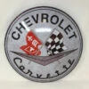 Corvette 15" Metal Dome Wall Sign -Quality Home Store 37519 0