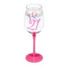 12 Oz. Color Changing Wine Glass 21st Birthday Confetti Design -Quality Home Store 3CCWG7369A