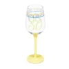 12 Oz. Color Changing Wine Glass 50th Birthday Confetti Design 1 12 Oz. Color Changing Wine Glass 50th Birthday Confetti Design -Quality Home Store 3CCWG7369D