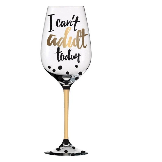 I Can't Adult Today 12 Oz. Wine Glass With Box 3 I Can't Adult Today 12 Oz. Wine Glass With Box