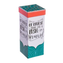 I'm A Mermaid 12 Oz. Wine Glass With Box -Quality Home Store 3CWG277 2