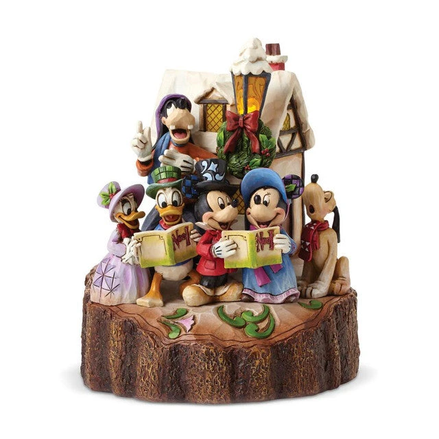 Jim Shore Disney Mickey And Friends Caroling Carved By Heart Figurine 3 Jim Shore Disney Mickey And Friends Caroling Carved By Heart Figurine