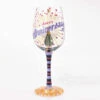 Lolita Glassware From Enesco Happy Anniversary Wine Glass -Quality Home Store 4054093