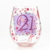 Lolita 21st Birthday Stemless Wine Glass -Quality Home Store 4057089 high res