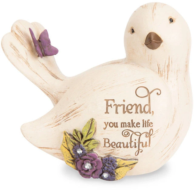 Friend Make Life Beautiful Bird Figurine 3.5" 3 Friend Make Life Beautiful Bird Figurine 3.5"
