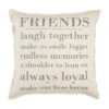 Mud Pie Friends Laugh Together Always Loyal Pillow 20"x20"