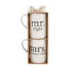 Mud Pie Mr. Right And Mrs. Always Right Mug Set 18 Oz. 2 Mud Pie Mr. Right And Mrs. Always Right Mug Set 18 Oz. -Quality Home Store 43500113