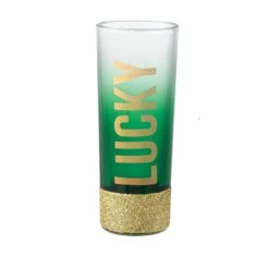 AMSCAN Lucky Shamrock Shot Glass -Quality Home Store 474433 3