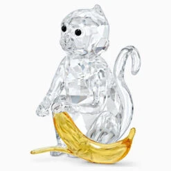 Swarovski Monkey With Banana