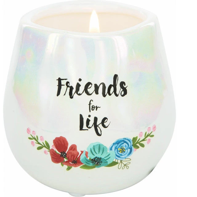 Friends For Life Soy Wax Iridescent Candle 8 Oz. 3 Friends For Life Soy Wax Iridescent Candle 8 Oz.