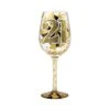 Lolita 21st Birthday Wine Glass In Gold And Black -Quality Home Store 6000735 high res