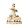 Jim Shore White Woodland Beauty And The Beast Bell Figurine -Quality Home Store 6002338 high res