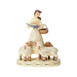 Jim Shore White Woodland Beauty And The Beast Bell Figurine