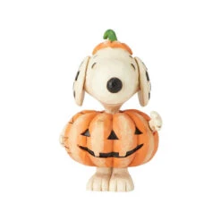 Jim Shore By Enesco Snoopy Dressed As Jack-O-Lantern Pumpkin Mini Figurine