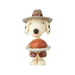 Jim Shore By Enesco Snoopy Dressed As Pilgrim Mini Figurine